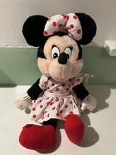 Disney MINNIE MOUSE FLOPPY Plush Applause DRESS Polka Dot Dress Vintage 12"