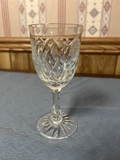Lovely 6-3/4" Tall Cut Crystal Water Goblet Unknown Maker