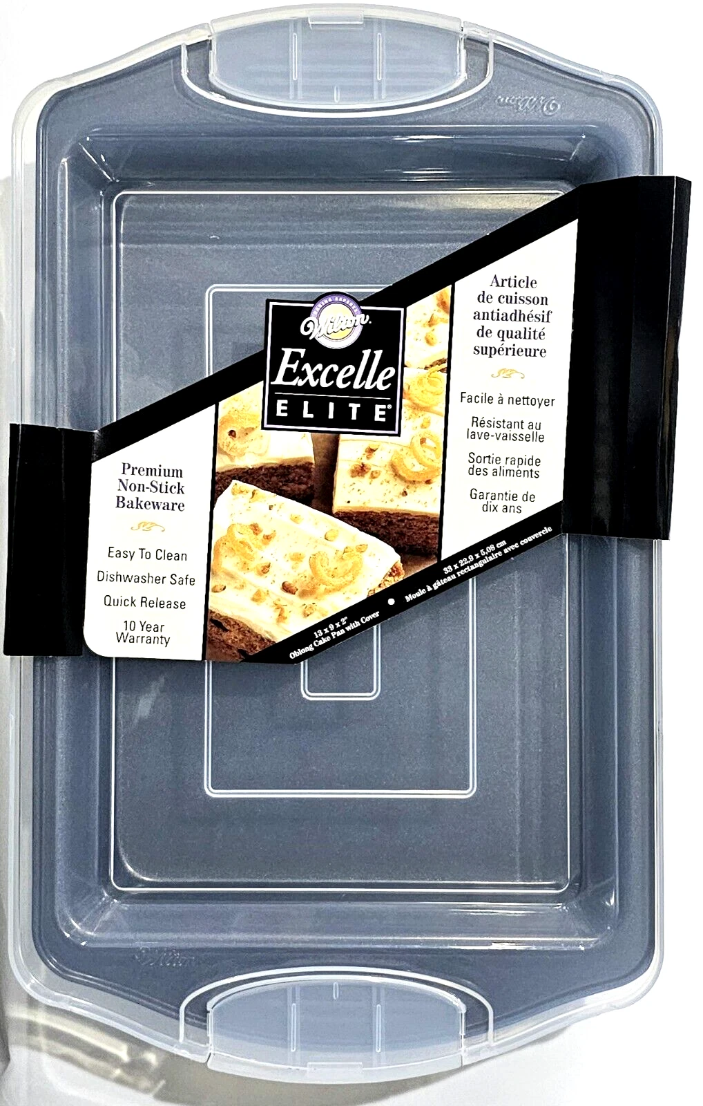 Wilton Excelle Elite Premium Non Stick Bakeware 13x9x2 Cake Pan With Lid
