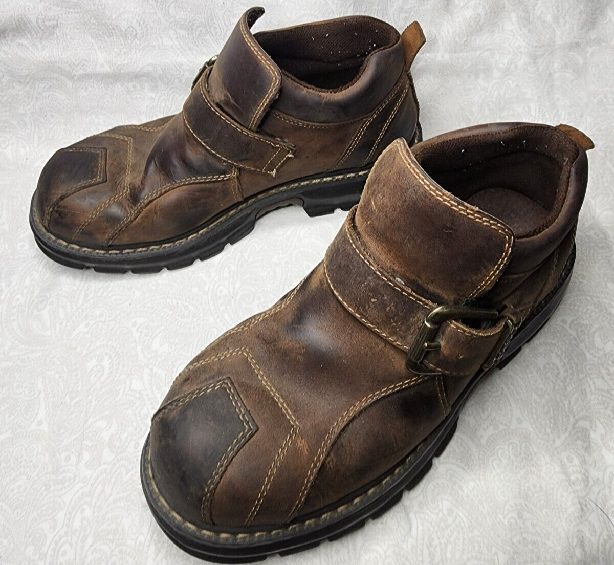 brown platform oxford shoes