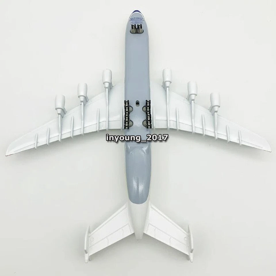 Modelo de avión fundido a presión Antonov An-225 Mriya Airlines escala 1/400 colección Foto 4 de 4