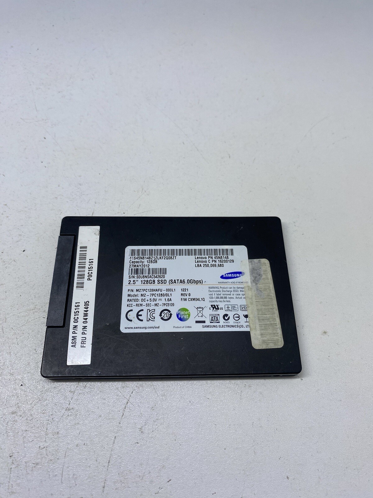 Disque SSD Samsung 2.5" 128GB SSD (SATA6.0Gbps) Model MZ7PC1280