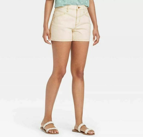 Women's High-Rise Midi Jean Shorts 