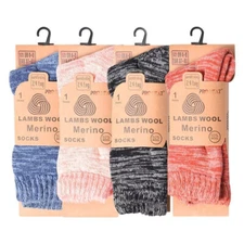 1-6 Pairs Ladies Warm Merino Lamb Wool Socks Outdoor Thermal ProHeat 2.4TOG 4-8