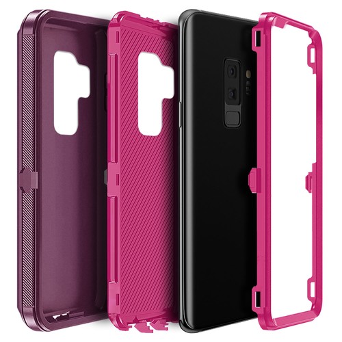 For Samsung Galaxy S9/S9+ S9 Plus Heavy Duty Hybrid Rubber Phone Hard Case Cover - Picture 34 of 54