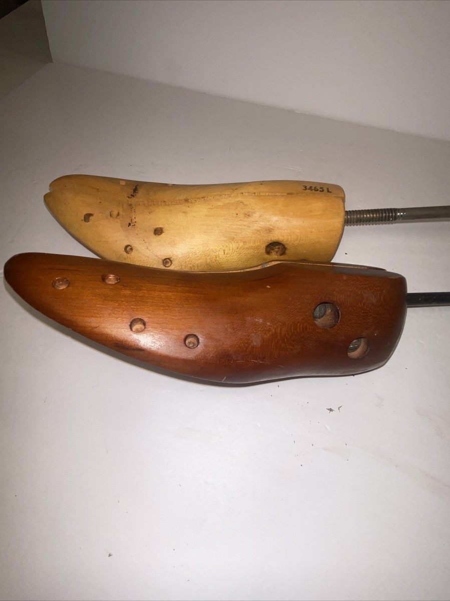 Vintage Cobblers Wood Shoe Stretcher Shoe Last (lot Of 2)
