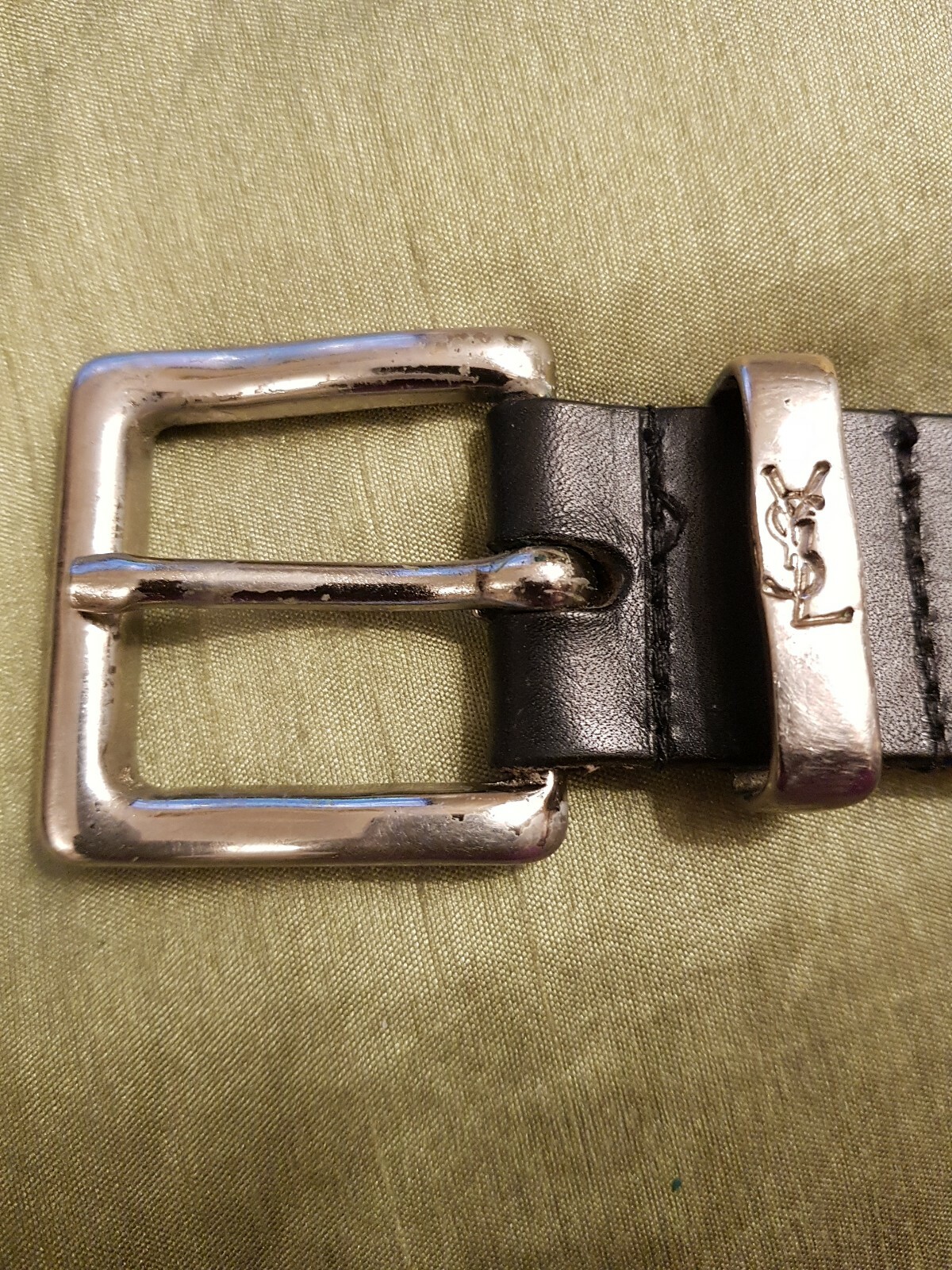 Cintura in pelle Yves Saint Laurent taglia 36 usata