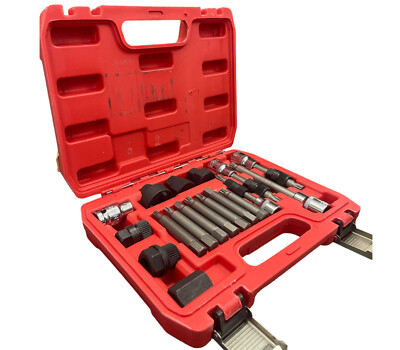 KIT DI CHIAVI SMONTAGGIO PULEGGIA E ALTERNATORE MOTORE AUTO 18