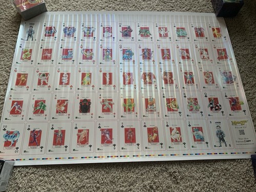 MetaZoo RARE HOLO Uncut Playing Card Sheet Cryptid Nation *Read Description*