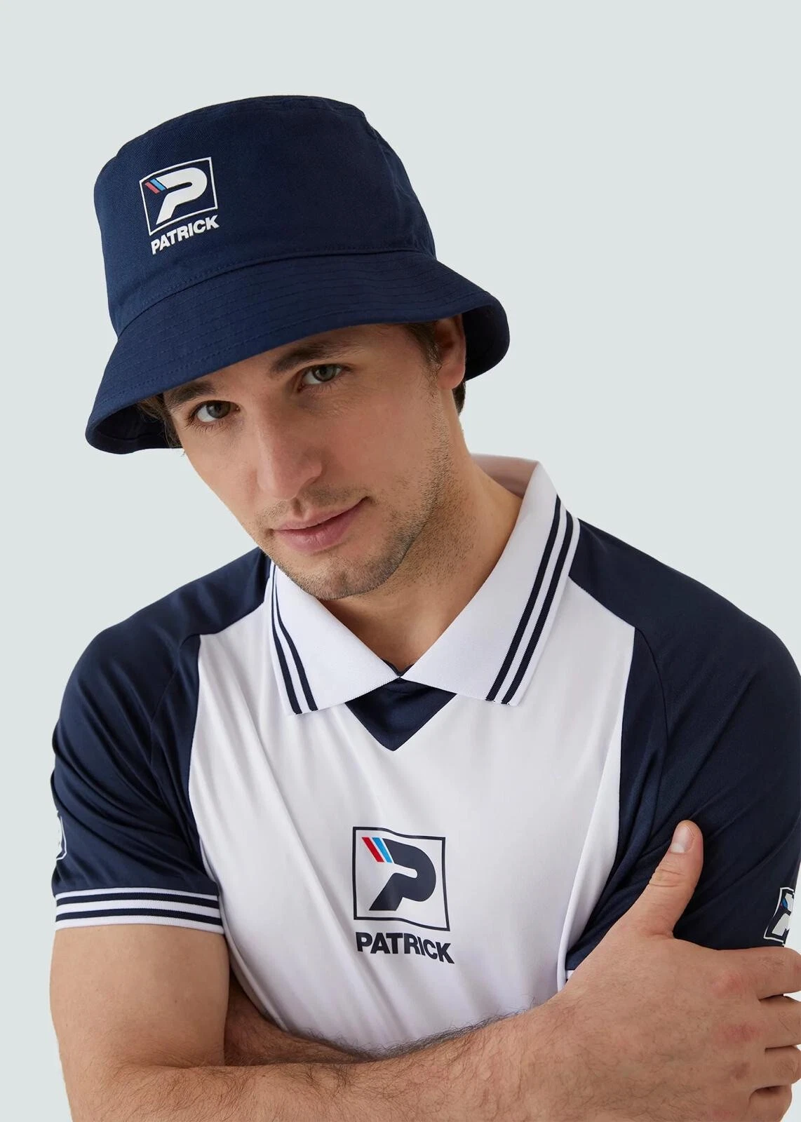 Patrick Ray Bucket Hat One Size Navy Blue 80s Terraces Casuals Mens