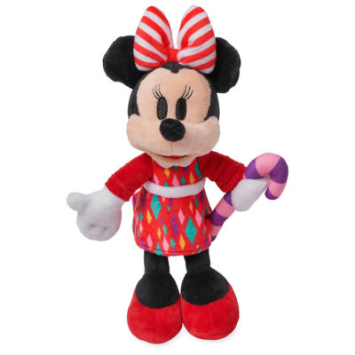 DISNEY STORE MINNIE MOUSE HOLIDAY PLUSH 10'' CHRISTMAS 2018 MINI BEAN BAG NWT