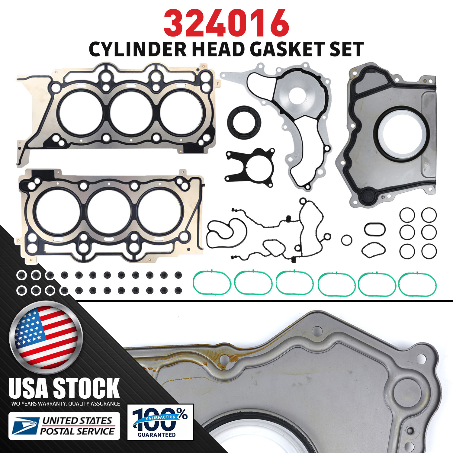 NEW For Maserati GHIBLI LEVANTE QUATTROPORTE 3.0T Cylinder Head Gasket Set OEM