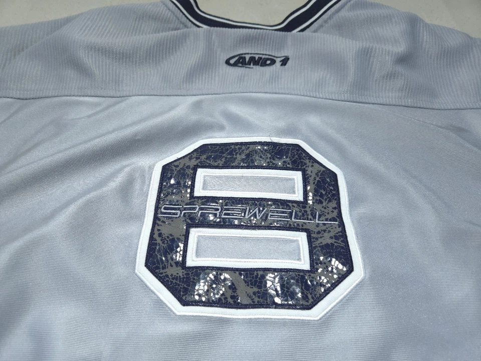 Camiseta sin mangas vintage And1 para hombre extra grande Latrell Sprewell Street Ball Y2K Foto 2 de 4