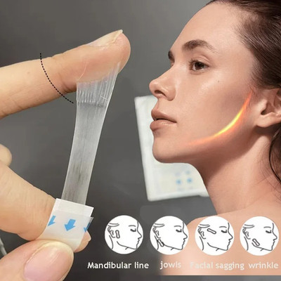 40pcs 10Sheets V Lift Face Tape Invisible Slimming Adhesive Sticker Set - NEW