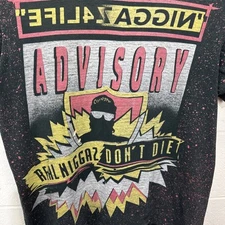 Vintage 90s NWA Rap Tee T Shirt AOP Large Ruthless Records Faded Rare Compton