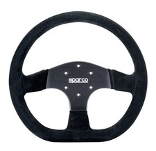 Sparco 015r353psn Racing Steering Wheel R 353 Black Suede D-shape 330 Mm
