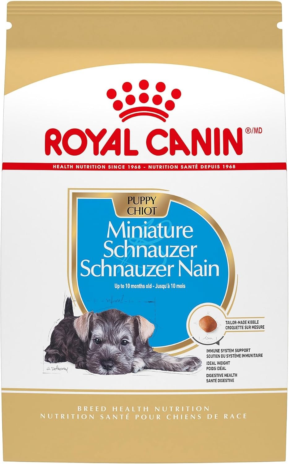 Royal Canin Breed Health Nutrition Miniature Schnauzer Puppy Dry Dog Food, 2.5 l
