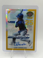 Charles Davalan 2025 Panini Prospect Edition Gold Holo Prospect Ticket Auto /10