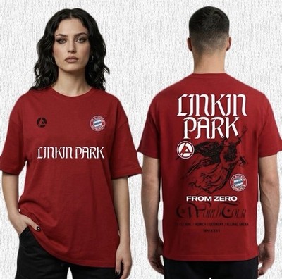 Linkin Park X FC Bayern München T-Shirt Rot GR. M | SOFORTVERSAND | NEU|   