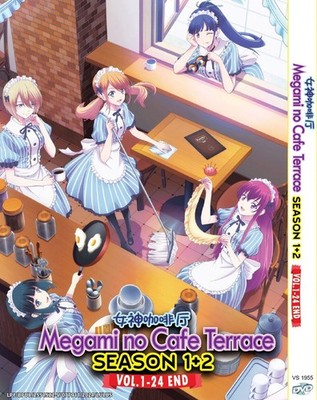 DVD ANIME MEGAMI NO CAFE TERRACE STAFFEL 1-2 VOL.1-24 ENDREGION ALLE...