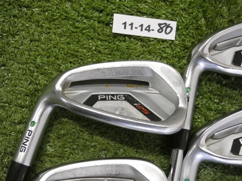 Hierros para mano izquierda Ping i25 5-W y U CFS acero rígido punto verde 2,25* vertical Foto 3 de 4