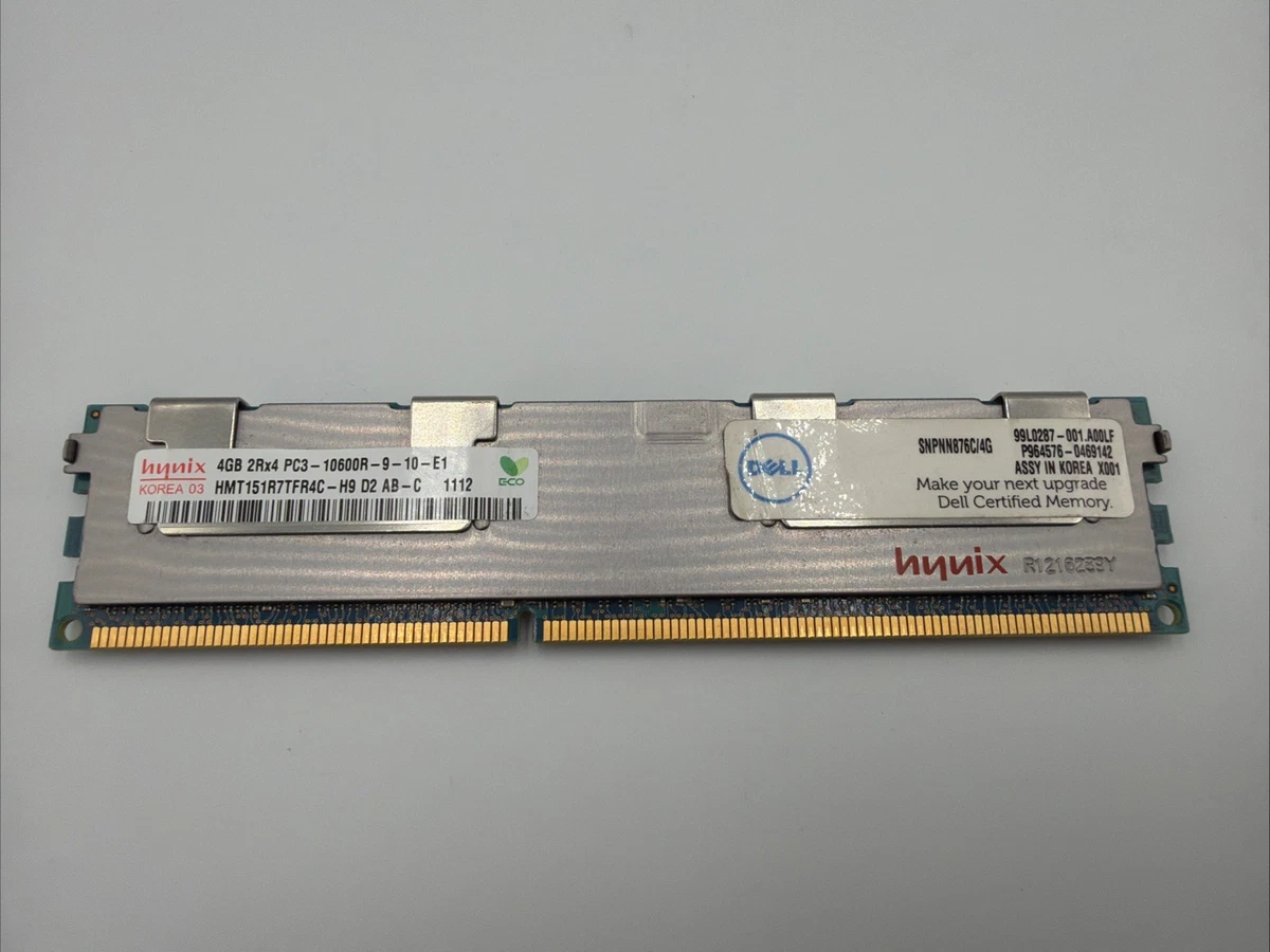 PC3-10600R (DDR3-1333) Bus Speed Server RAM 4 GB Capacity per