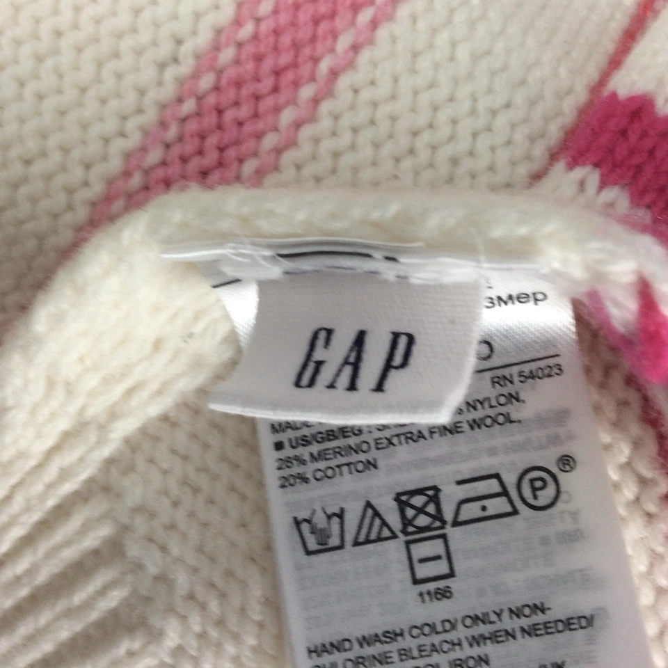 GAP Mezcla de Lana Merino Multicolor Rayas Tejido Suéter Bufanda Unisex 6 Pies de Largo Foto 4 de 4