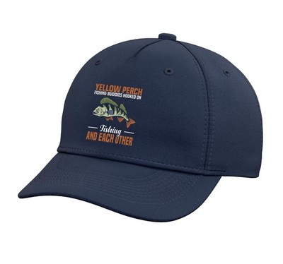 Yellow Perch Fishing Buddies Hooked On Each Other Adjustable Printed Baseball...