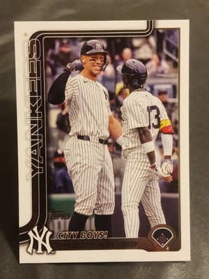 2025 Topps Update Series  Veteran Combos #US85 Aaron Judge & Jazz Chisholm Jr. 