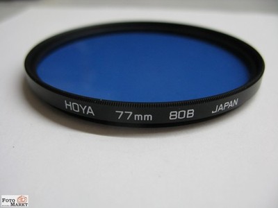 Filter-Abverkauf Foto-Markt Hoya Korrekturfilter Farbforrektur Filter 80B 77 mm