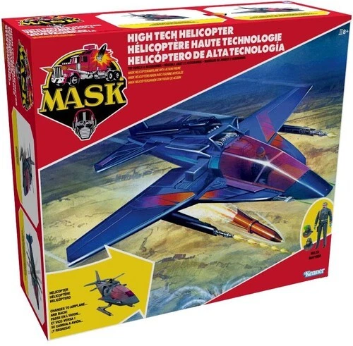 M.A.S.K. - High Tech Helicopter (HTH) Vehicle with Figure Set [New Toy] Actio