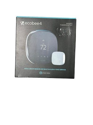 ecobee 4 Smart Thermostat with Room Sensor and Built-in Amazon Alexa