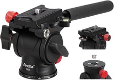 Tripod Fluid Head Pan Tilt Head with Arca Type Quick Release Plate and Handle...