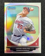 2013 Bowman Prospects Chrome Lucas Giolito #BCP5 Refractor Rookie Card /500 (RC). rookie card picture