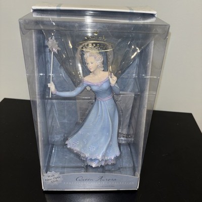 Vtg 2001 Hallmark Queen Aurora Frostlight Faeries Fiber Optic Tree Topper in Box