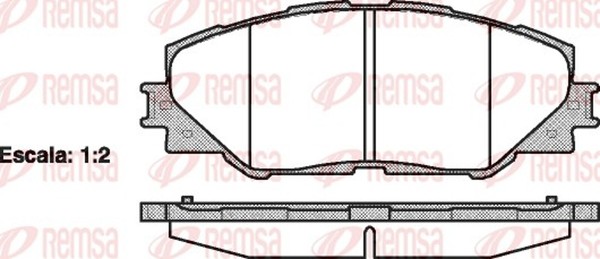 Remsa Bremsbelagsatz Scheibenbremse 1234.00 FüR Rav Toyota Auris Mirai 3 4 Prius-image