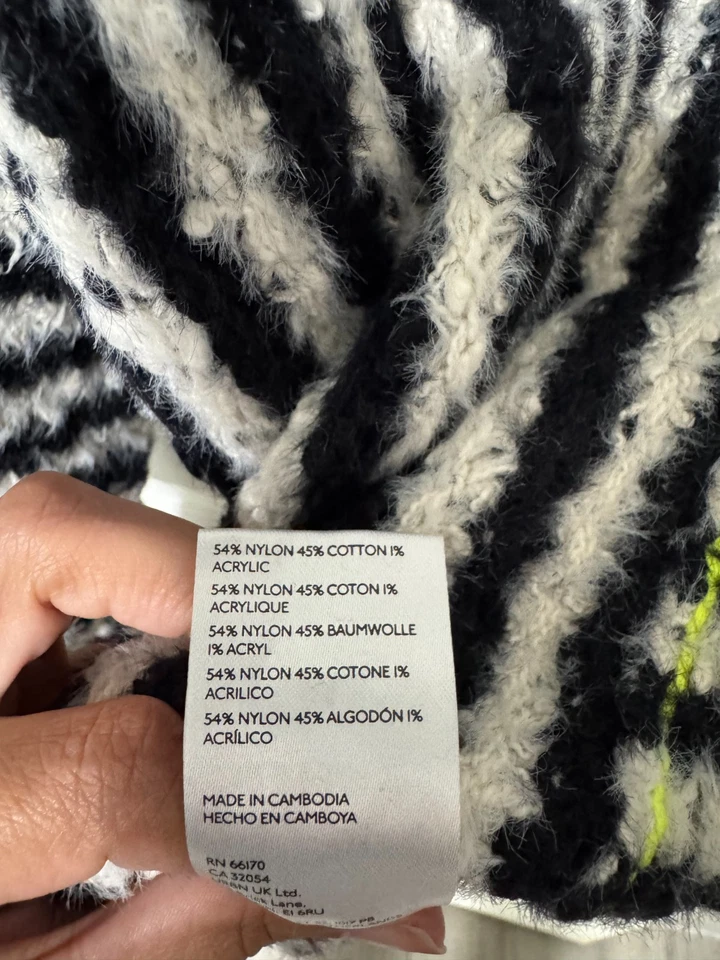 Pilcro by Anthropologie Illusion Stripe Turtleneck Sweater size M - Image 4 of 4