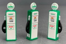 3X Lot 1:43 Plastic Sinclair Dino Gas Pumps D1427