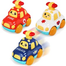 Spielzeugauto Baby 1 2 3 Jahr Feuerwehr Rettungswagen Polizeiauto Lernspielzeug