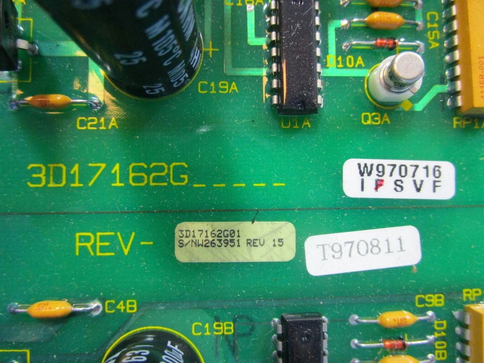 全新 Westinghouse 3D17162G01 驱动控制板 PCB 3D17163H01 3D17162G Rev 15 — 第 2/4 张图片
