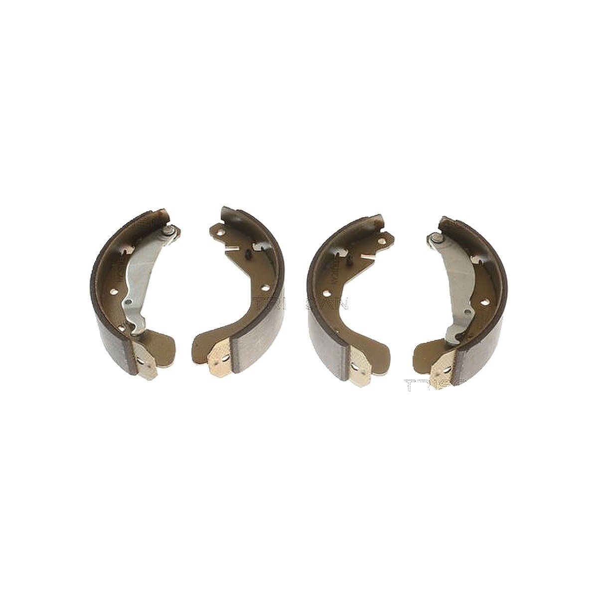 Triscan Bremsbackensatz Trommelbremse Hinterachse [Hersteller-Nr. 810024540] für Vauxhall, Chevrolet, Opel, Daewoo - Bild 3