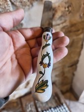 18 Couteaux , Manche Porcelaine, Lame Inox, Fromage, Dessert..