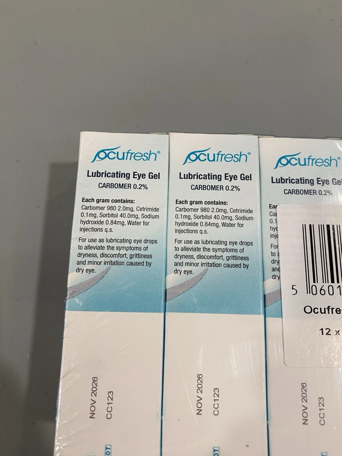 12x OCUFRESH Lubricating Eye Gel Carbomer 0.2% 10g Brand New 4