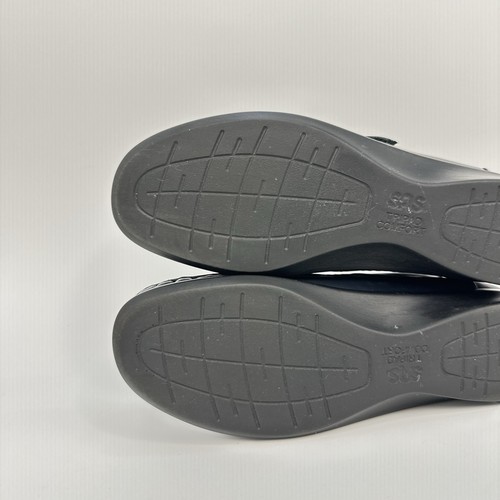 SAS Roamer Size 8.5 Narrow Navy Leather Comfort Slip On Walking Shoes - Picture 6 of 13