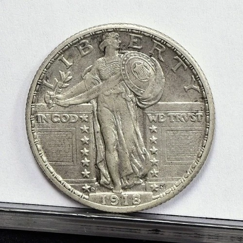 1918-D Standing Liberty Quarter - UNC Details, Cleaned (#59743-L)