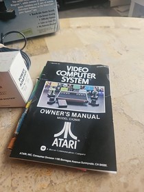 ATARI CX-2600 VIDEO COMPUTER SYSTEM VTG 1978 Original Box Tested Works Hot Bundl