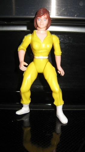 Vintage Teenage Mutant Ninja Turtles APRIL O'NEIL 1988 TMNT Playmate Blue Stripe