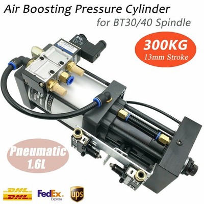 3000KG Pneumatic Air Boosting Pressure Cylinder 13mm Stroke for BT30/40 Spindle