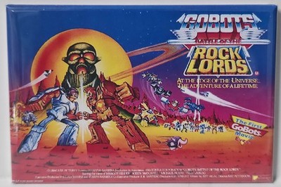 Go Bots Battle Rock Lords MAGNET 2''x3'' Fridge Locker Poster Movie Vintage 80s 1