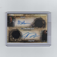 WALKING DEAD SEASON 8 NEGAN/EUGENE PORTER DUAL AUTOGRAPHED CARD #06/10!!